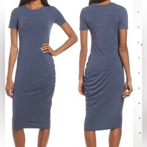 Treasure & Bond Side Ruched Body-con Dress